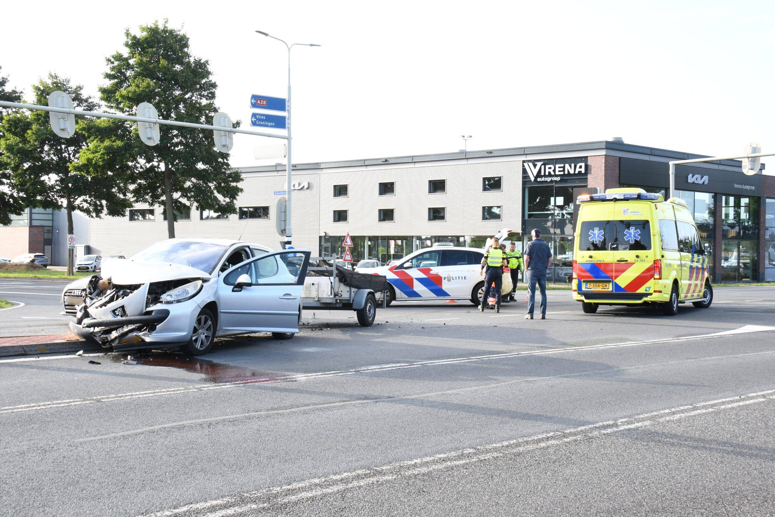 Gewonde bij ongeval in Assen.